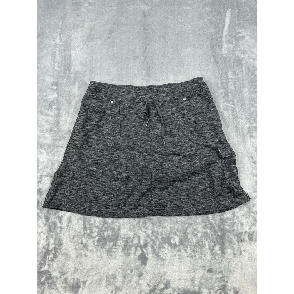 Kuhl Mova Cargo Skort Womens Size M Heathered Gray Space Dye Hiking Gorpcore
